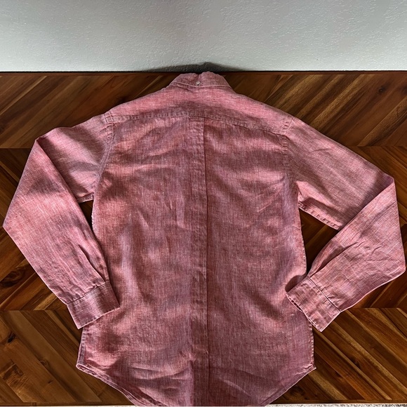 Men’s 7 For All Mankind Linen Long Sleeve Shirt - Picture 2 of 4